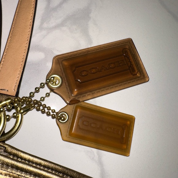 Coach Limited Edition Audrey Canvas Leigh Embellished Gold Starfish Tote 17024 - Picture 6 of 10